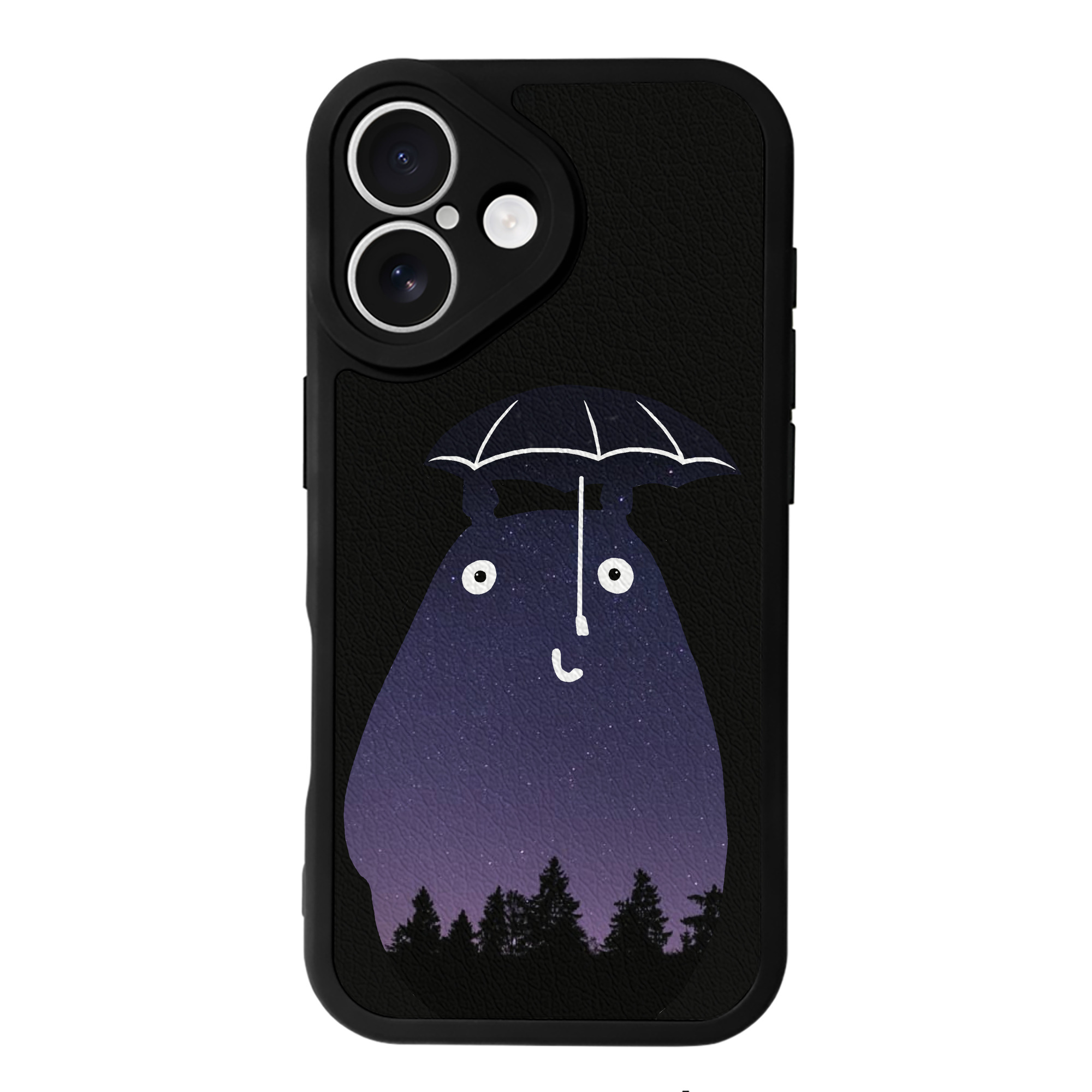 （画像用） となりのトトロ 草壁メイ 草壁サツキ My Neighbor Totoro Satsuki Kusakabe Mei Kusakabe 【iPhone 16シリーズ対応】シリコンスマホケース（レザー調） 材質：シリコン